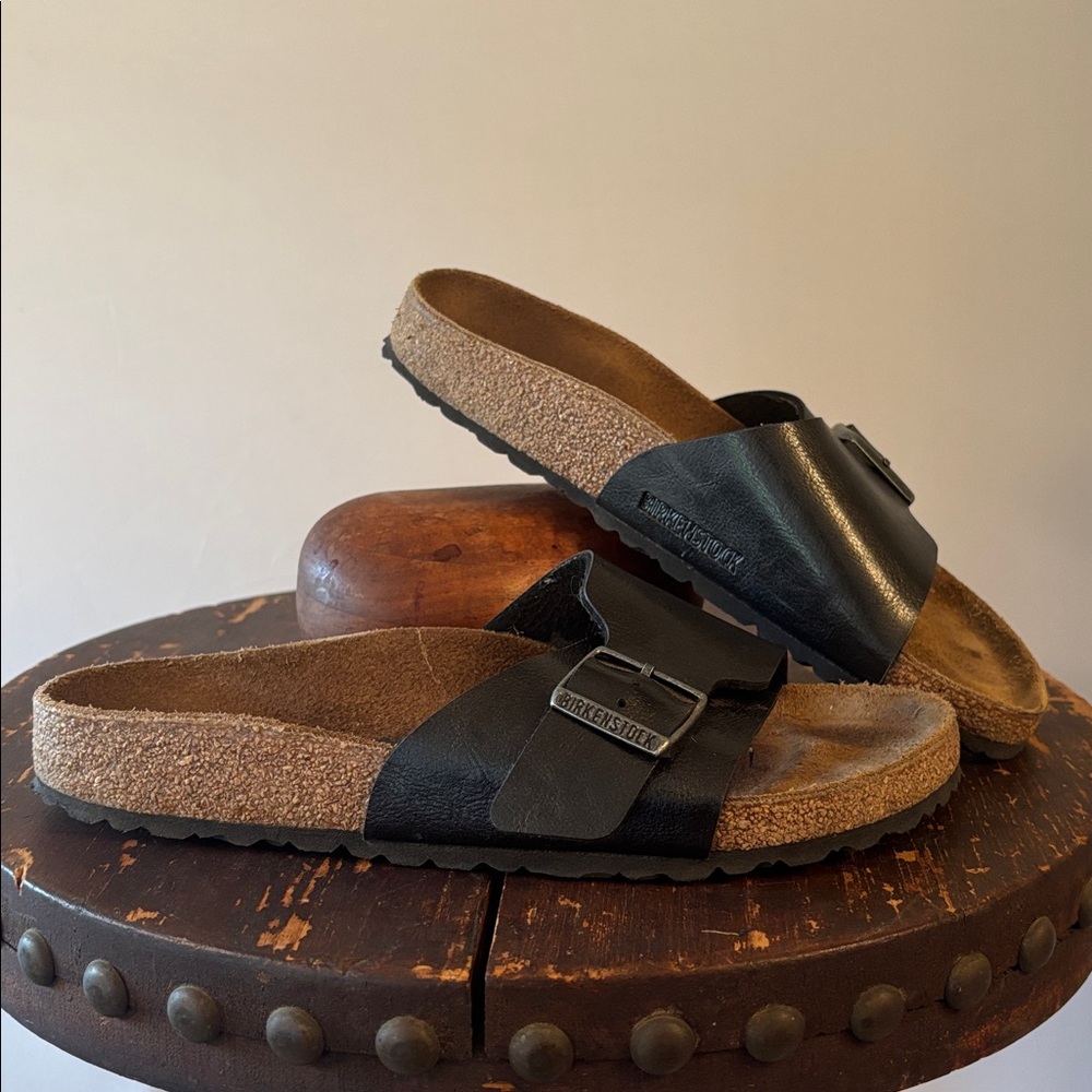 Birkenstock Catalina Burke-Flor Gracful Licorice. Excellent cond. Eur40. W9-9.5